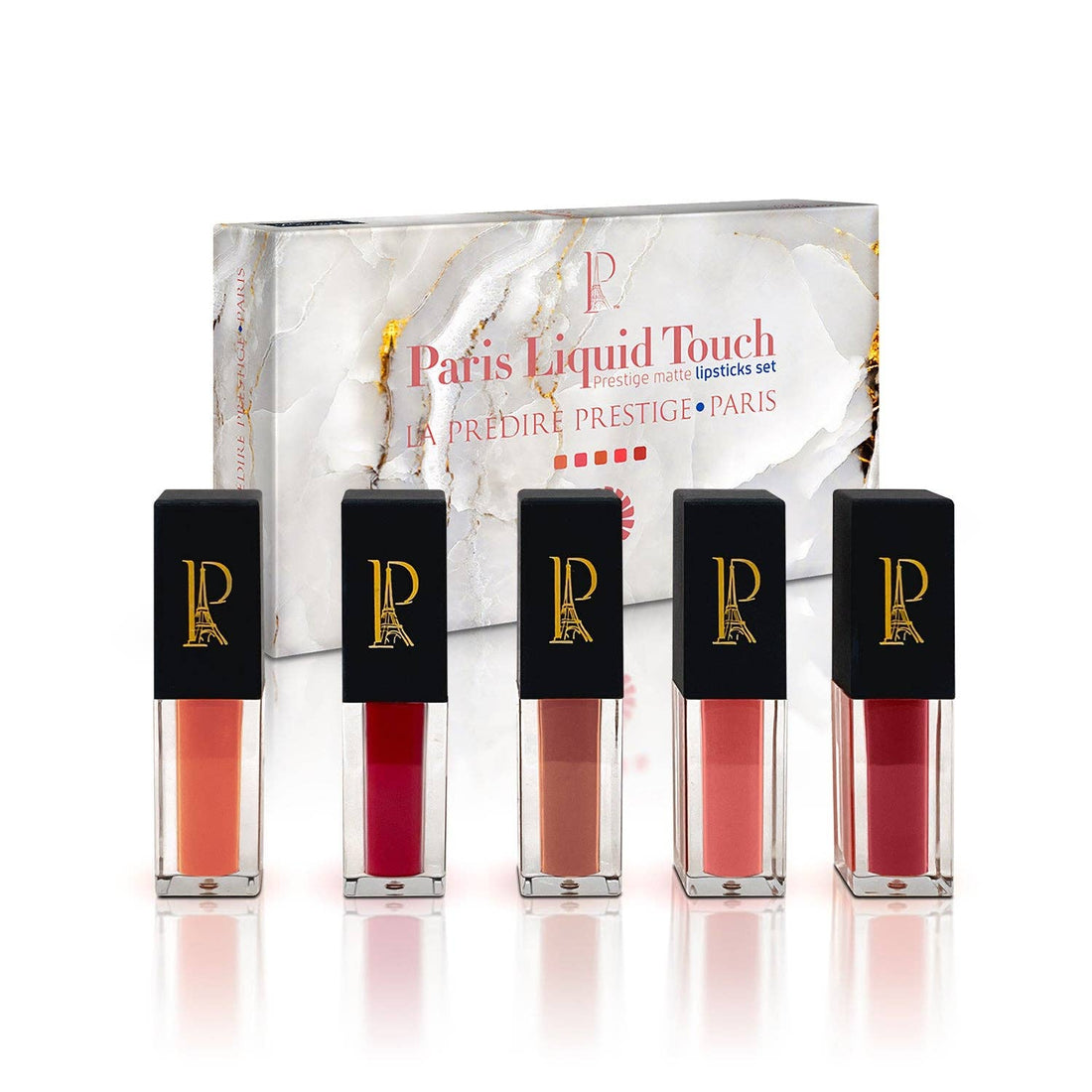 Paris Liquid Matte Lipstick Set – 5 Shades