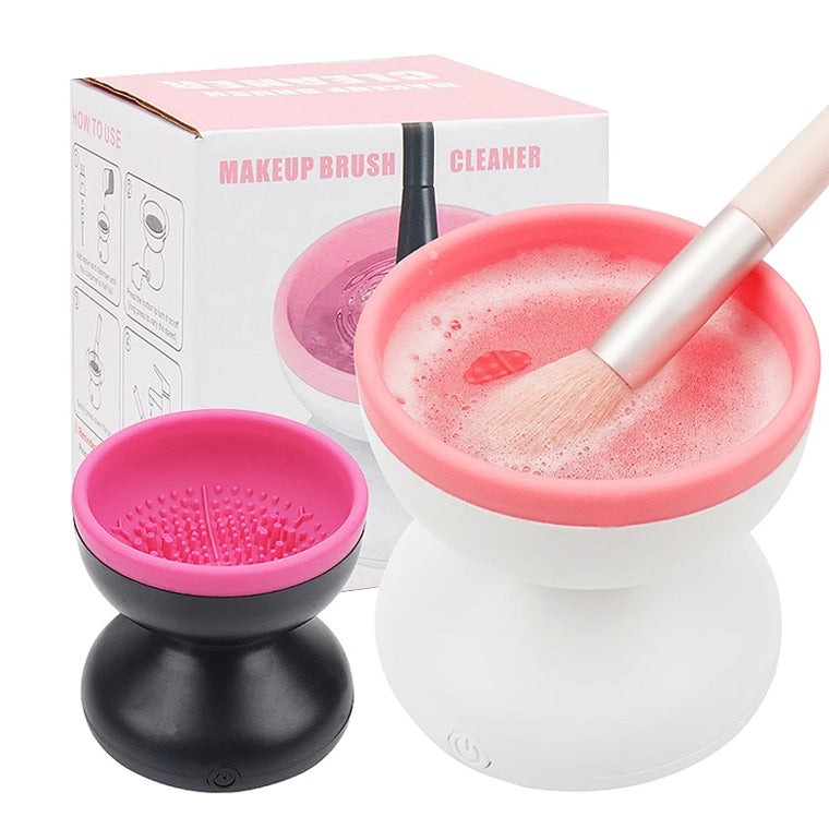 Brush cleaner color options, black rose red