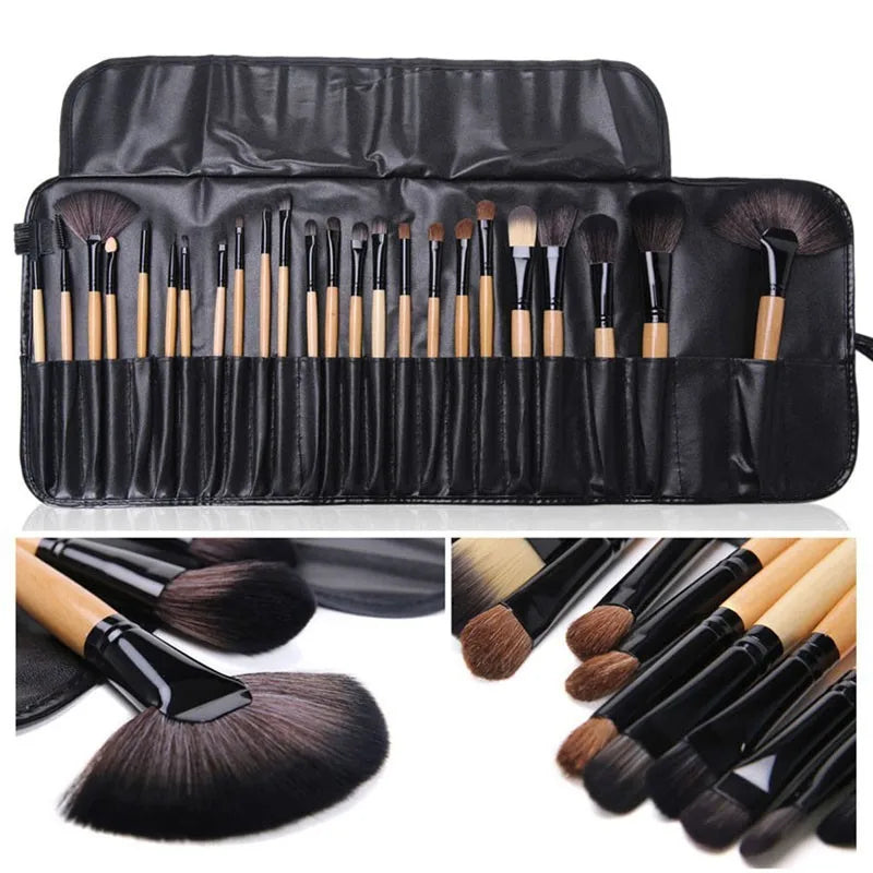 24-piece professional makeup brush set